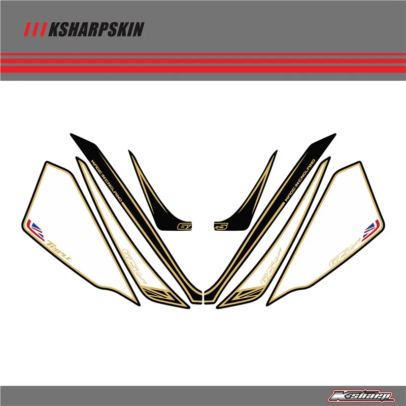 

Front Fairing Motor Number Board 3D Gel Protector for TRIUMPH Daytona 675 2009