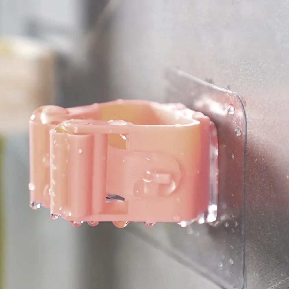 

1 PC Punch-free Mop Clip Bathroom Broom Hanger Multifunction Household Hole Free Mop Clip Bathroom Kitchen Storage Supplies