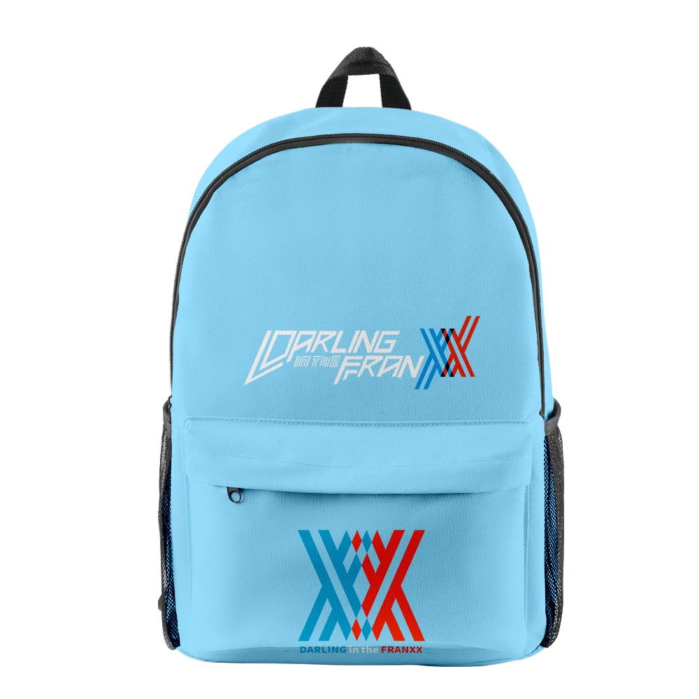 

Darling In The Franxx Merch Laptop Backpack School Bags Travel Bags for Game Bagpack Back To School Bags Chain backpack