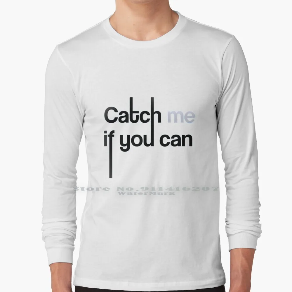 

Футболка Catch Me, 100% чистый хлопок, если вы можете