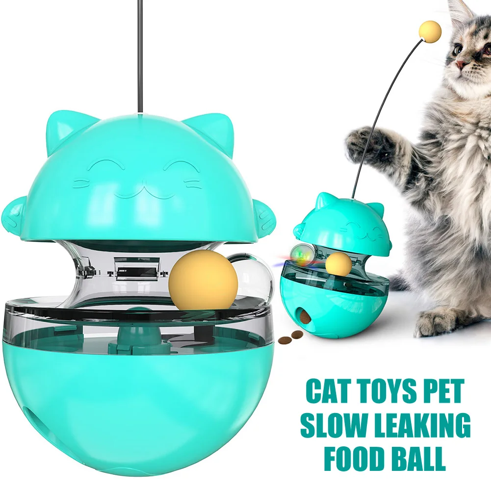 

Cat Toy Slow Leaking Food Ball Educational Tumbler Safe Durable Pet Supplies B88
