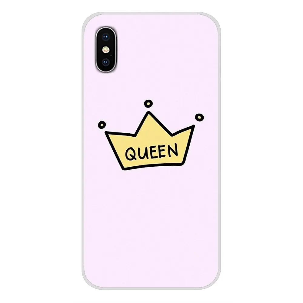 Аксессуары чехлы для телефонов Huawei Mate Honor 4C 5C 5X 6X 7 7A 7C 8 9 10 8C 8X 20 Lite Pro I am Queen Crown King