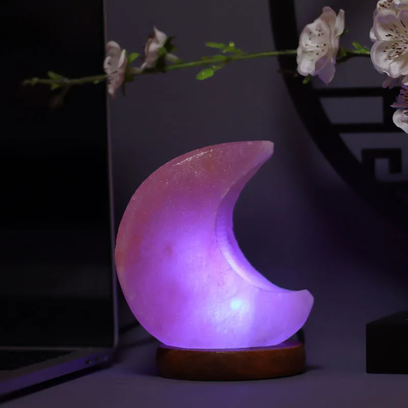 Colorful Himalayan Crystal Stone Natural Salt Lamp USB Led Night Light Table Lava for Bedroom Bedside Bathroom Home Decor |