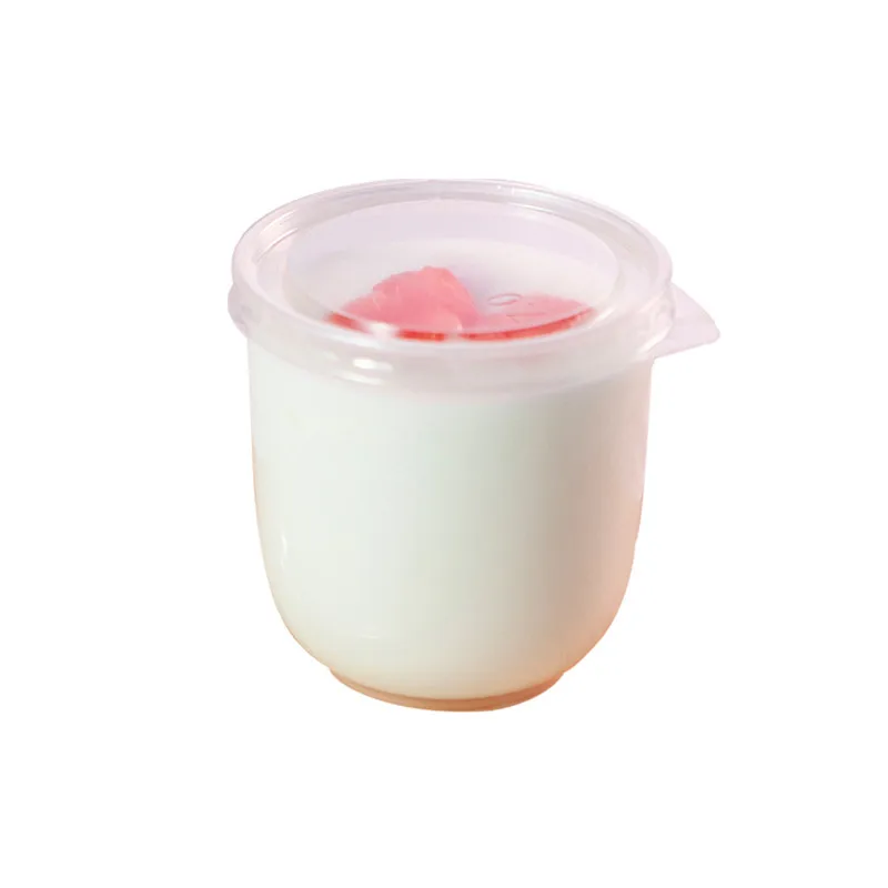 

50pcs Disposable Bake Cup Round Mousse Cup Pudding Jelly Tiramisu Dessert Transparent Cup 200ml Yogurt Plastic Cups With Cover