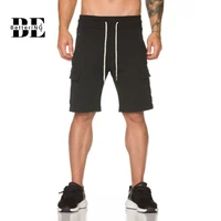2021 spring and summer cotton sports shorts for men fitness running slim casual loose breathable five minute pants