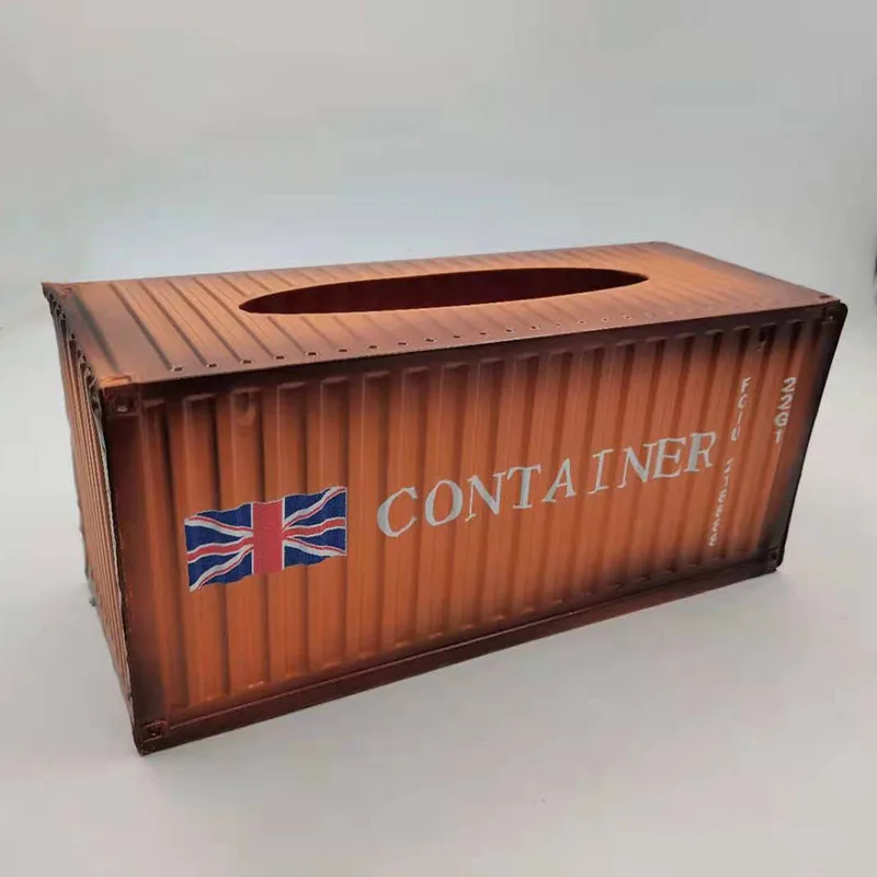 31 см контейнер модель игрушки кованого железа с одноразовыми салфетками Ретро