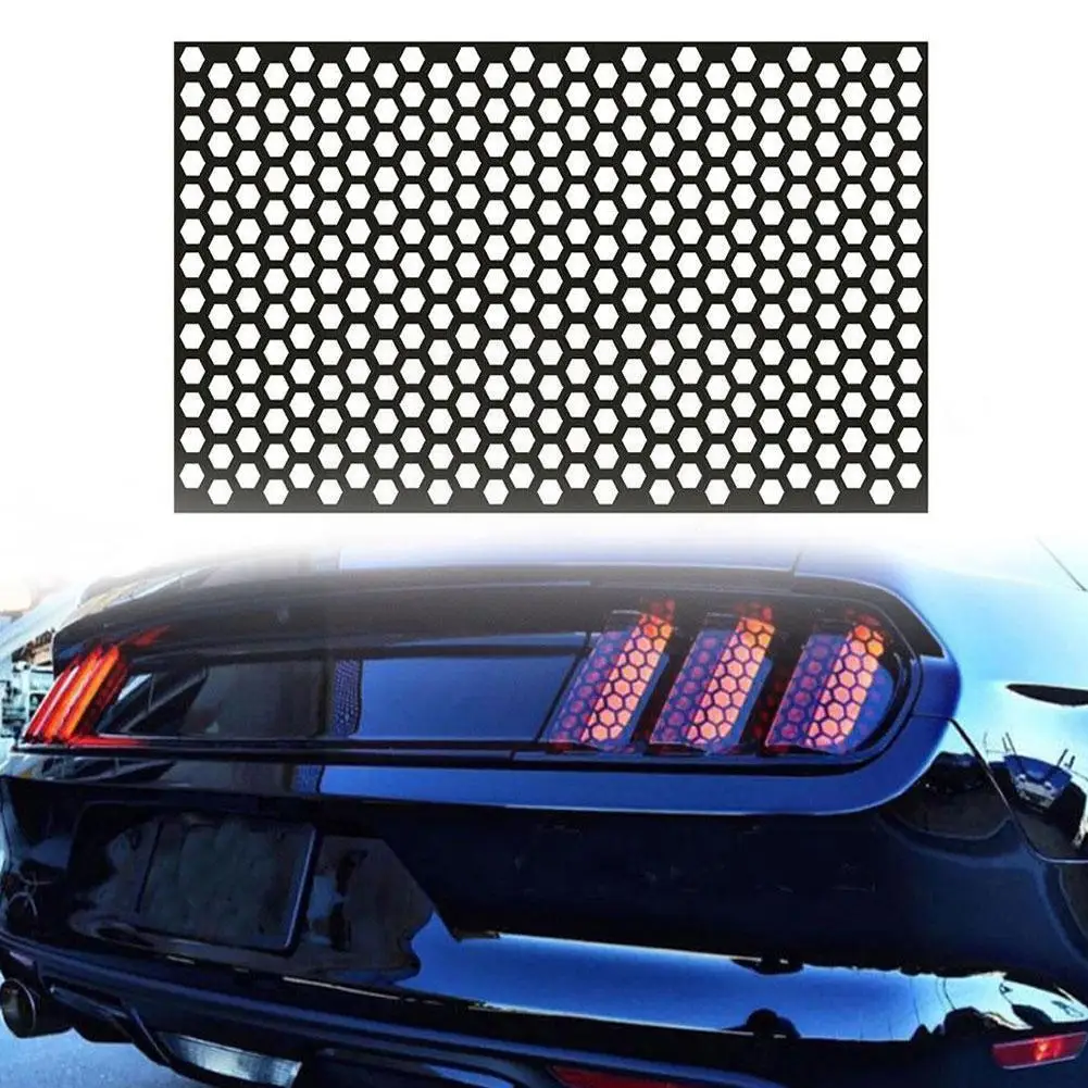 

Covering Film Car Sticker Rear Tail Light Diy Practical Honeycomb Decorative For All Car Models Decals Cover Decoration H7g6