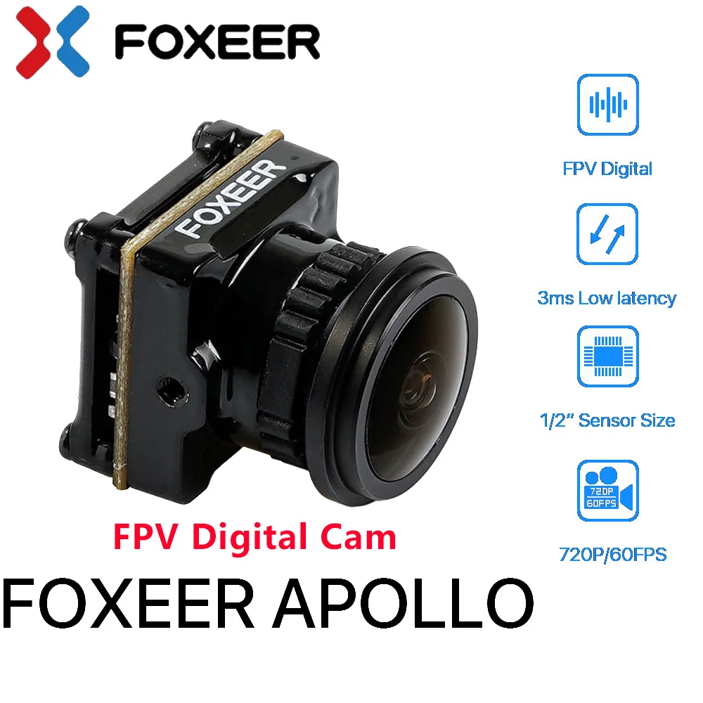 

Foxeer Apollo 720P 60fps 16:9 Sony 1/2" CMOS Sensor 3ms Low Latency Digital Mipi FPV Camera For DJI FPV Drone Quadcopter