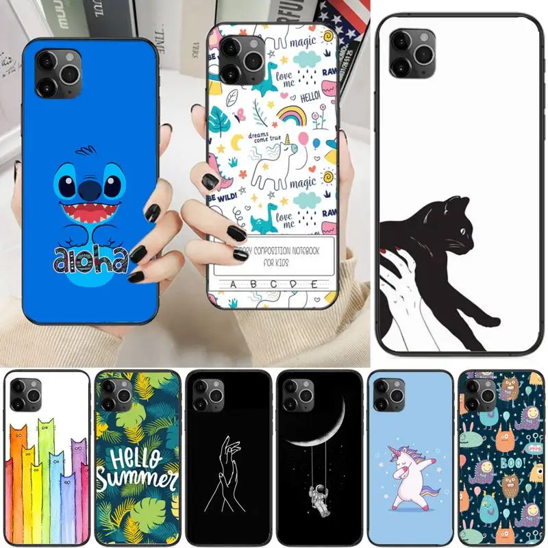 

Ultra Thin Luxury Cat Horse Cover Phone Case For Iphone 6 6s 7 8 Plus XR X XS XSmax 11 12 Pro Mini Max