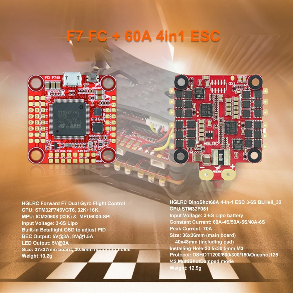 HGLRC Wind5 4S/6S FPV гоночный Дрон мощный F7 FC 2306 2450/кв бесщеточный двигатель Blheli32 60A 4 в 1 ESC карбоновая рама