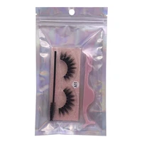 soft natural long cross fake eye false eyelashes tweezer spoolie 3pcs in one bag lash brush 40styles beauty makeup sets tools