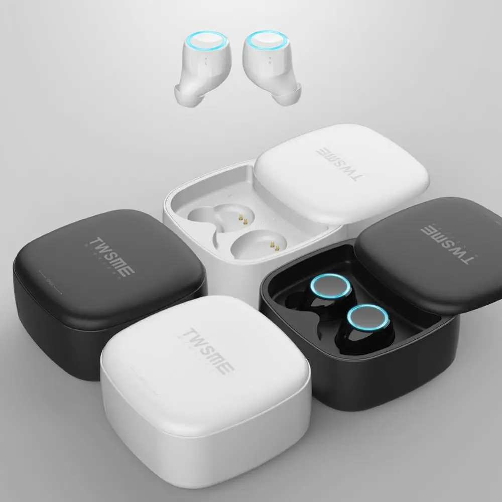 MIJIA TWS ME V5 Bluetooth наушники с двойной ручкой мини Беспроводные спортивные наушники сенсорные наушники-вкладыши bluetooth-гарнитура