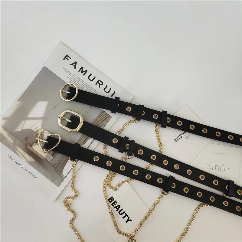 Новый шикарный женский ремень с жемчужной круглой пряжкой в гонконгском стиле