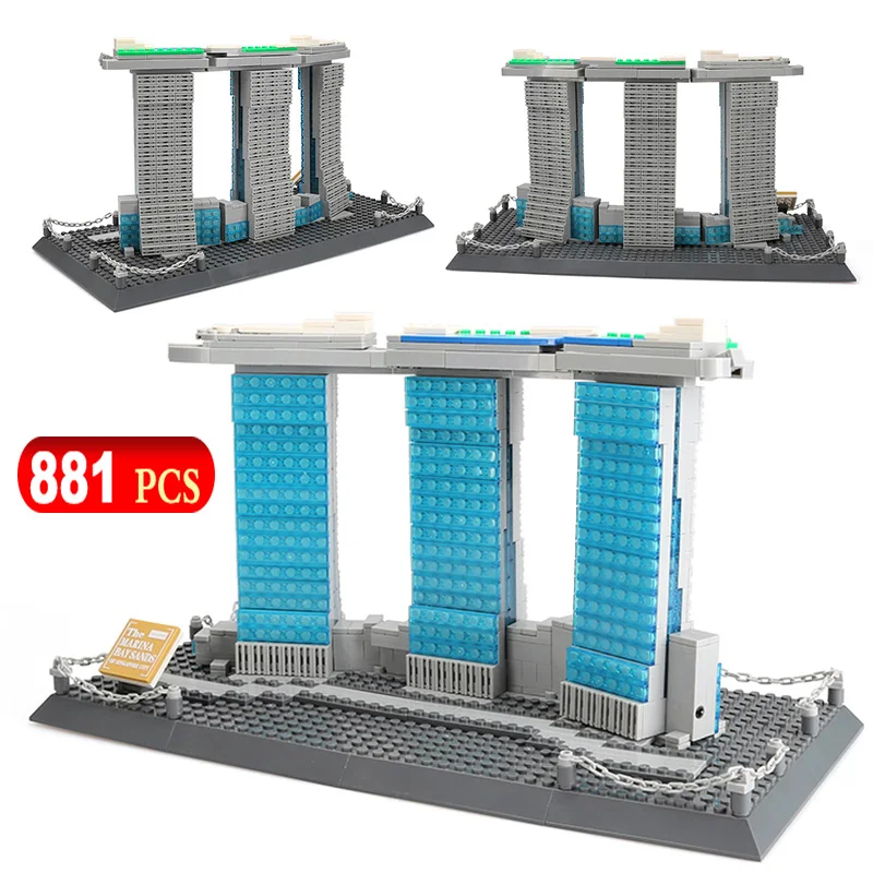 

Строительные блоки для сборки, пески залива, 881 шт.