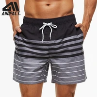 aimpact mens board shorts swim trunks quick dry beach shorts striped male beachwear surfing running swimming hybird am2216