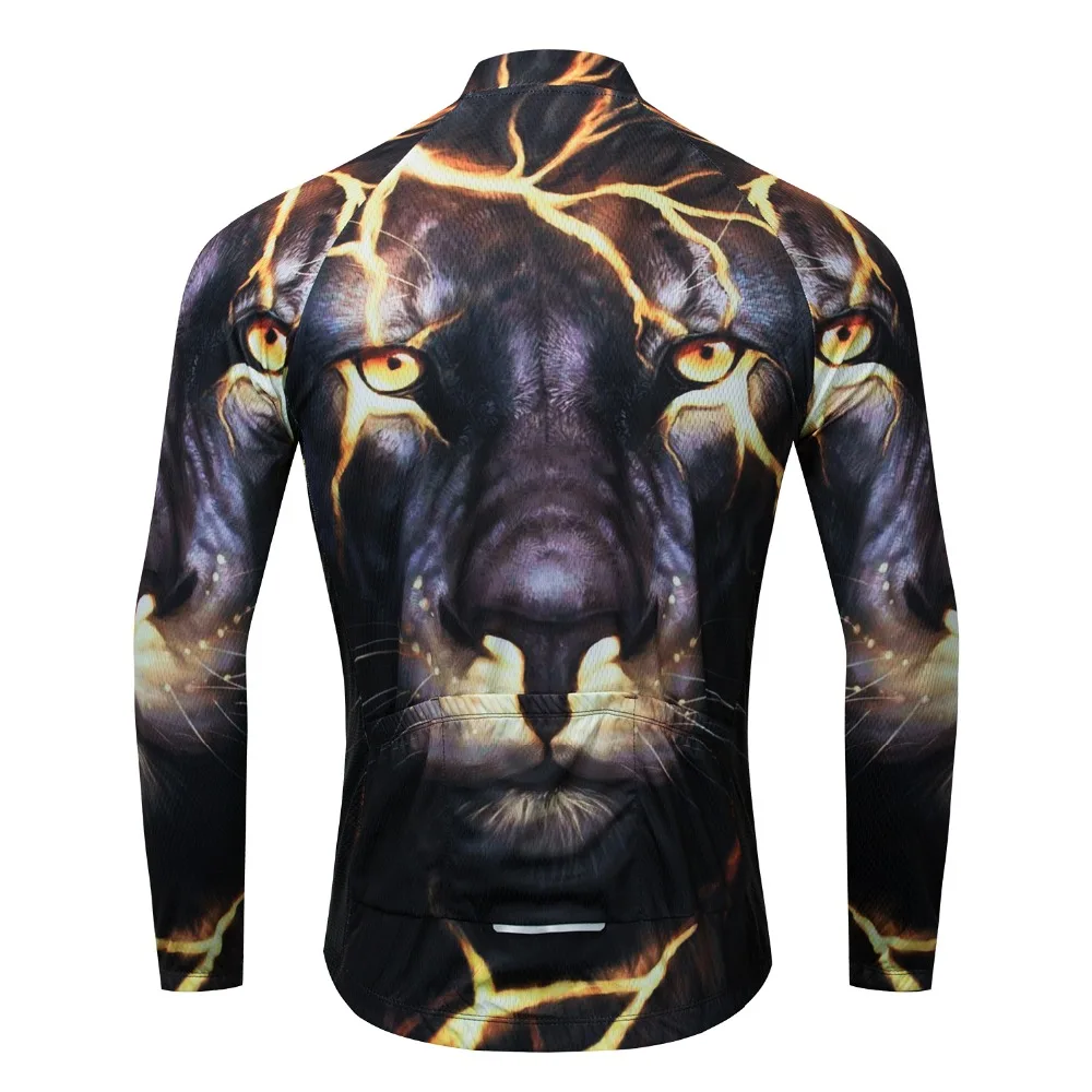 

Thin&Fleece Autumn&Winter men's Long Cycling Jersey Men's MTB Bike Shirt Bicycle Clothing Maillot Ciclismo Hombre Leopard