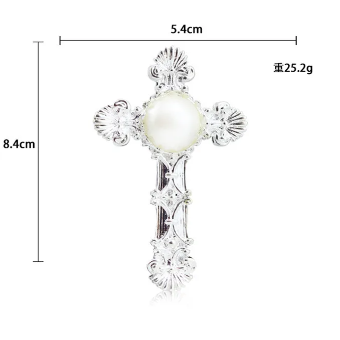 Модная винтажная роскошная брошь в стиле барокко с перекрестным жемчугом значки