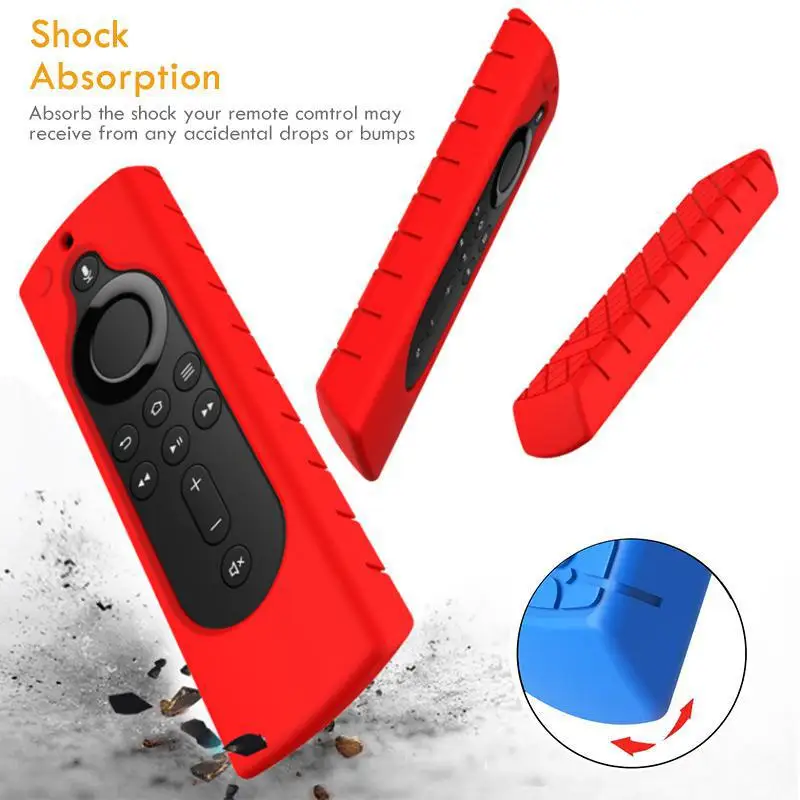 Soft Silicone Case for Amazon Fire TV Stick 4K Remote Control Non-slip Dustproof Protective Cover | Электроника