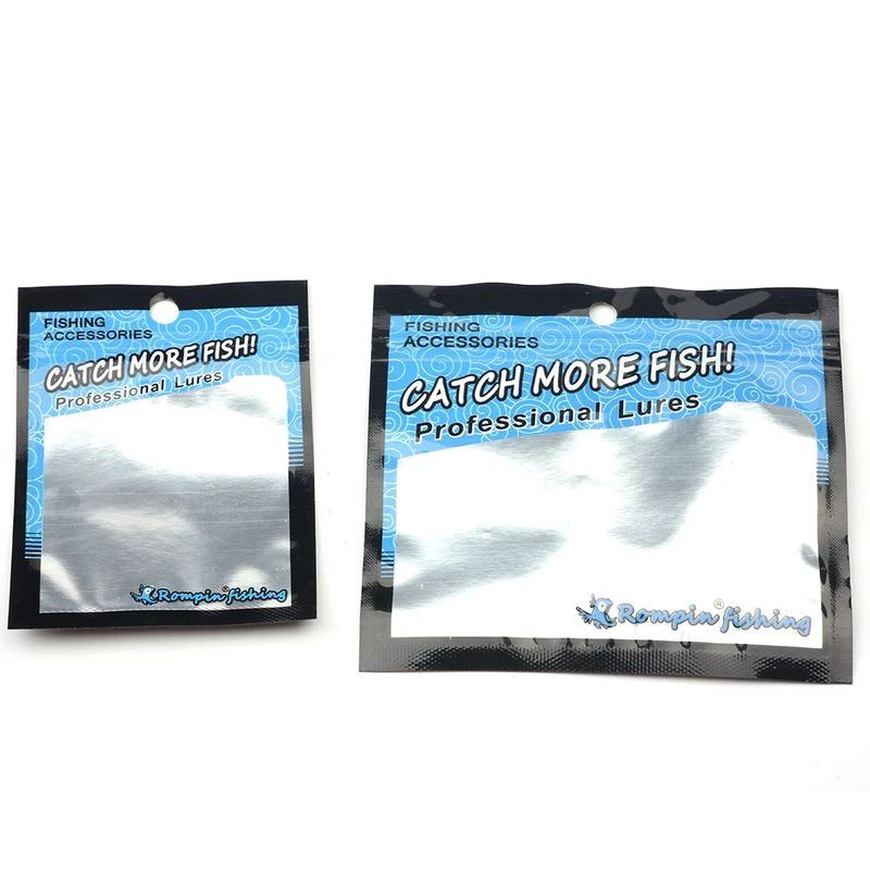 Rompin 100 шт. сумка для рыболовной наживки Ziplock самозапечатывающийся на молнии пластиковые Розничные упаковочные полиэтиленовые пакеты сумка на молнии сумка для рыбалки