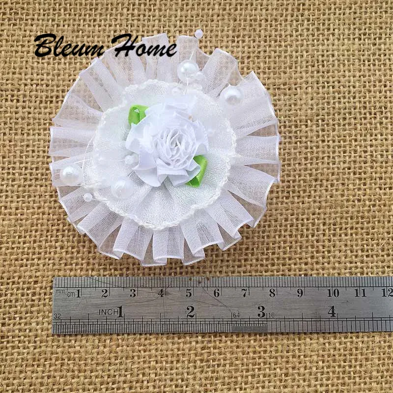 Повязка на голову с изображением белых цветов 2 шт./лот | Аксессуары для одежды