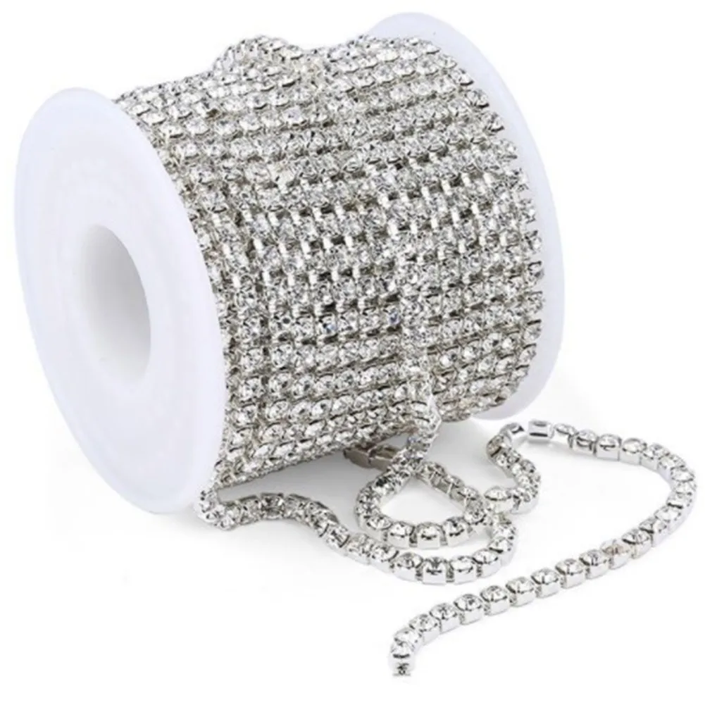 

10 Meters Bracelet Headwear Clothing Shoes Rhinestone Claw Chain DIY Sewing Trim Necklaces Bracelets Boutonniere Headwear Shoes