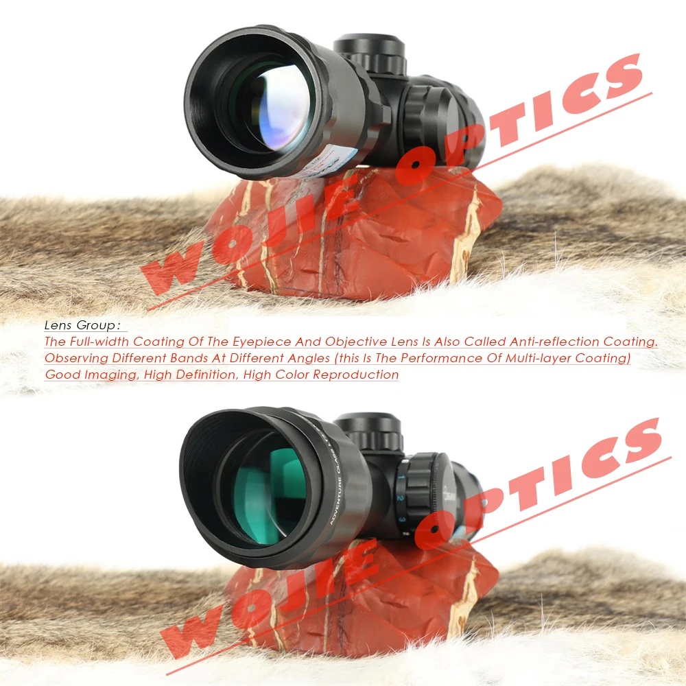 Охотничий оптический прицел для винтовки тактический с гравировкой охотничьей