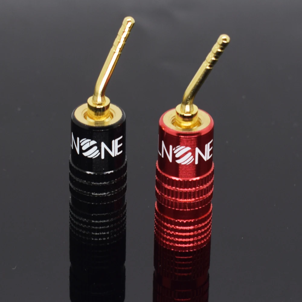 

2pcs ELNONE Aluminum Sleeve Gold Plated 2mm Banana Plug Terminal Connectors