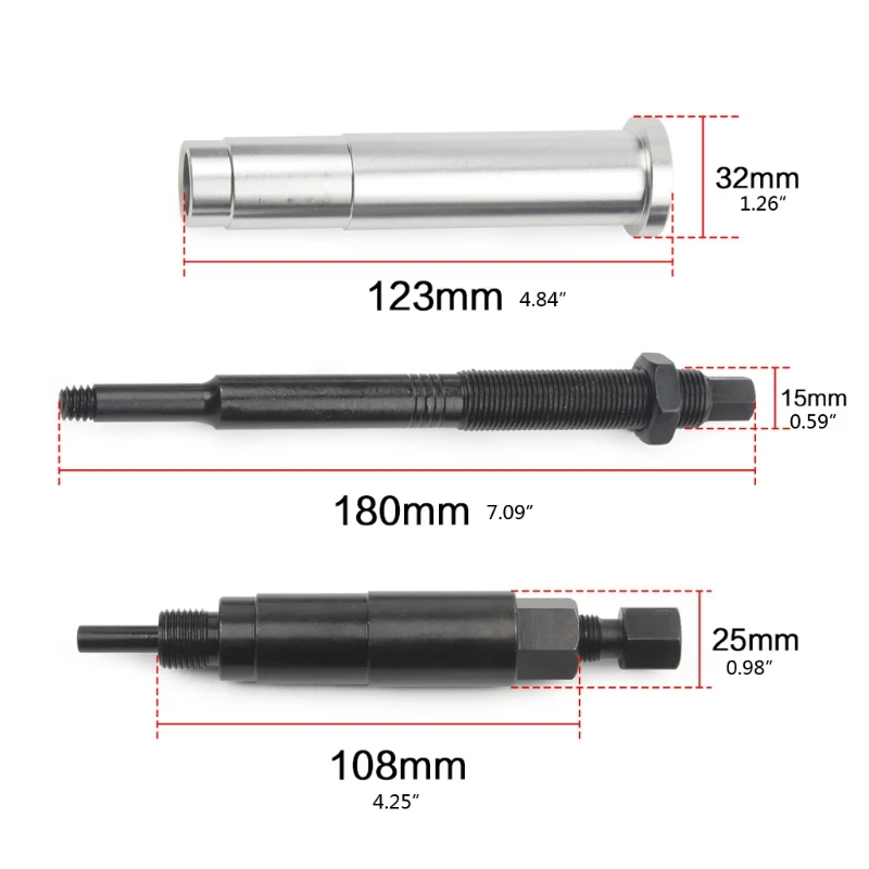 

P82B 1set Broken Spark Plug Remover Tool for Triton 3 Valves Engines Ignition Plug Extracting