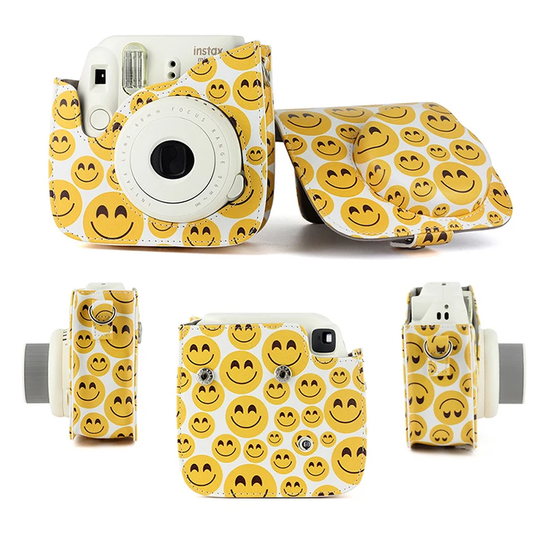 Fujifilm Instax Mini camera Bag ColorfuI мгновенный аксессуар для камеры из искусственной кожи чехол с плечевым ремнем для Instax Mini 9 Min8 8