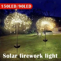firework solar outdoor lights waterproof powered fireworks trees for walkway patio lawn backyard christmas party decoration xmas