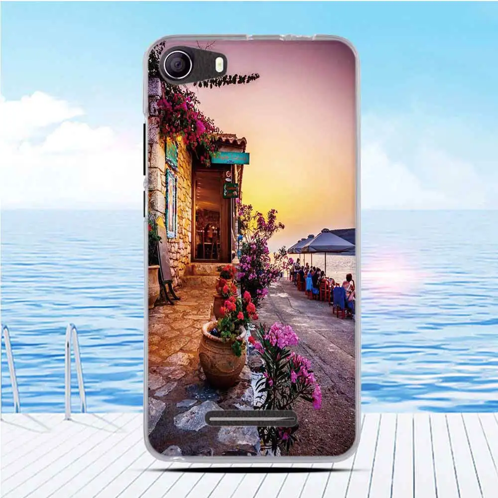 Мягкий Тонкий силиконовый чехол для BQ 5065 женский с цветами Choice BQS - купить по