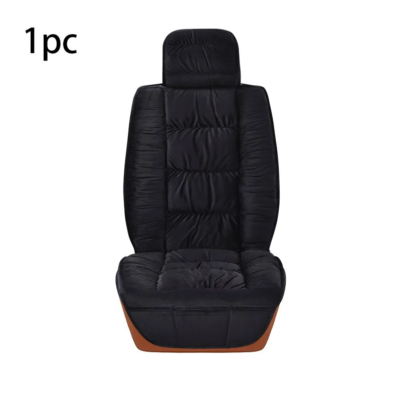Front Black 1pc Авто чехлы чехлы на автомобильные сиденья авточехлы на сиденья автомобиля универсальные чехлы автомобильные накидка на сиденье автомобиля подогрев сидений чехлы на автомобильные сиденья - Название цвета: Front Black 1pc