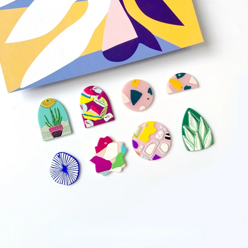 

Художественные серьги, искусственные цветы, круглые полукруглые серьги, аксессуары «сделай сам», аксессуары ручной работы