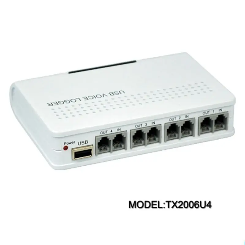 Система записи телефонных звонков TX2006U4 оборудование для USB-запись корпоративное