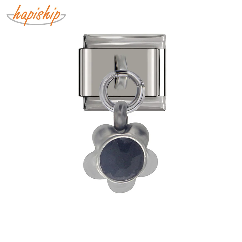 Hapiship новейший оригинальный цветок маргаритки черный горный хрусталь высокого