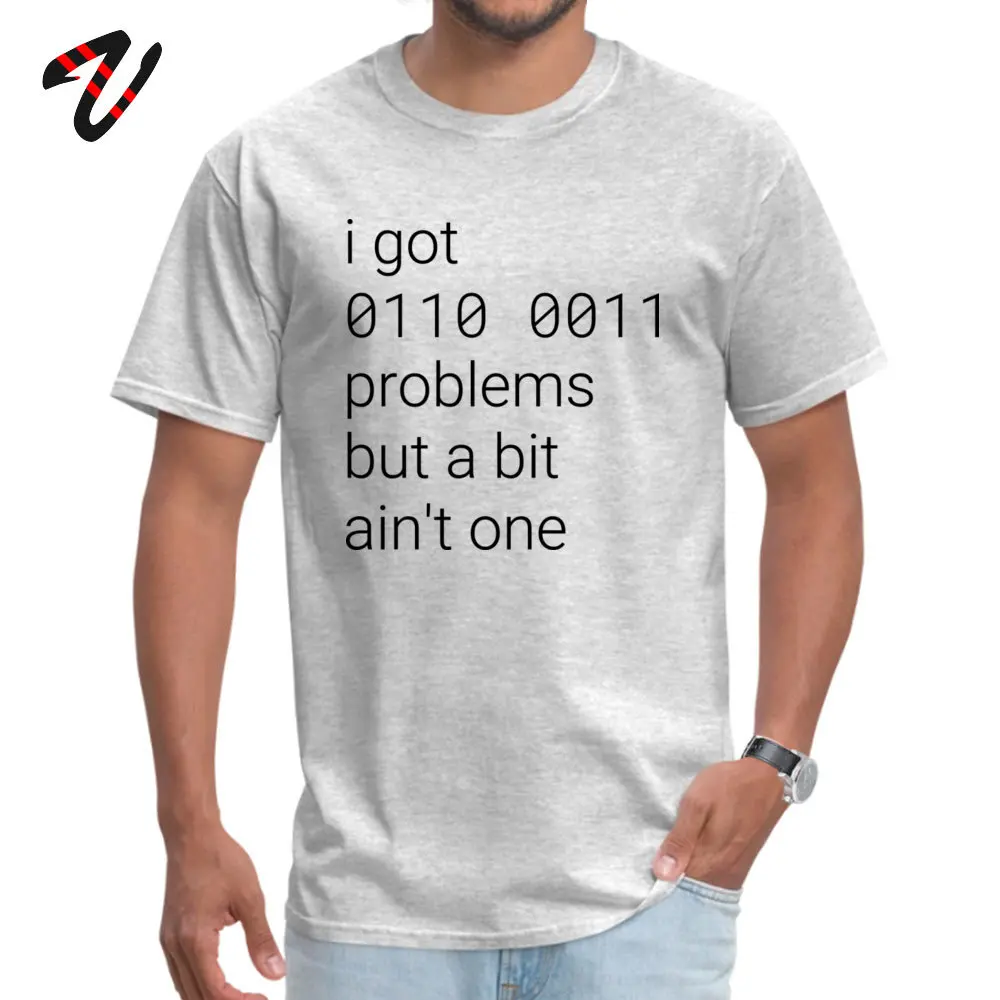Код футболки Geek для мужчин подарочные 99 биты проблемы футболка смешные