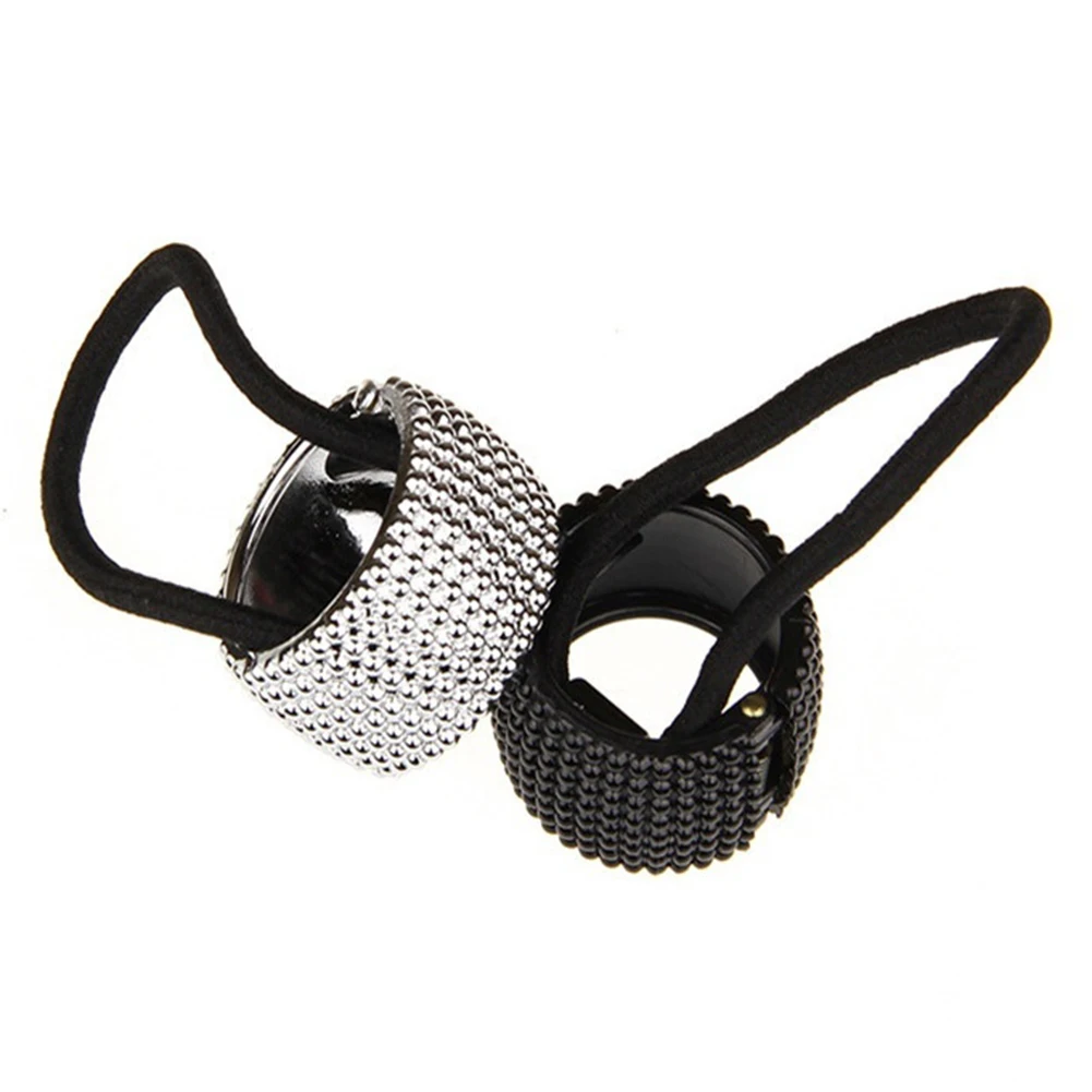 Новинка модная резинка для волос держатель конского хвоста панк с заклепками