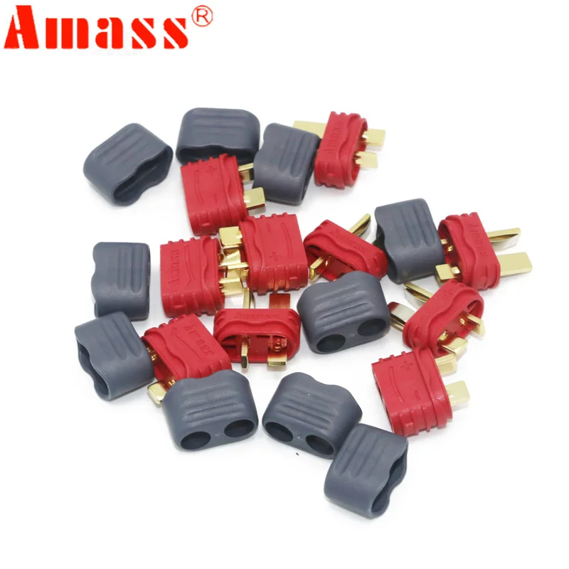 50 пара/лот Amass T разъем Deans с корпусом оболочки для RC Lipo батареи скидка 30%|Детали и