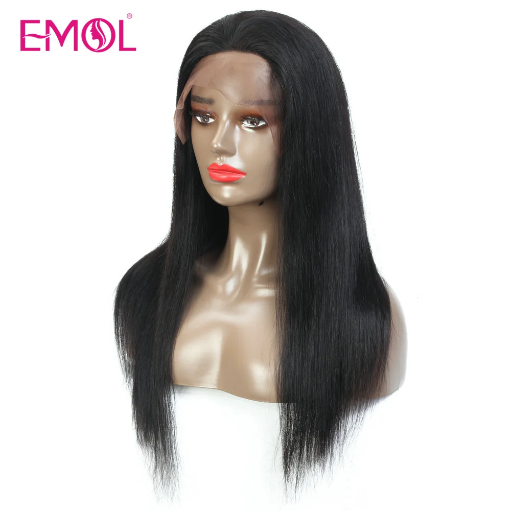 13x4 Lace Front Human Hair Wigs Peruvian Straight Lace Front Wig For Women Remy Human Hair natural black