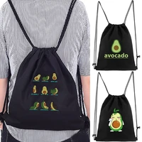 canvas drawstring shoulder bag backpack for women foldable mini string designer backpack portable outdoor travel storage package