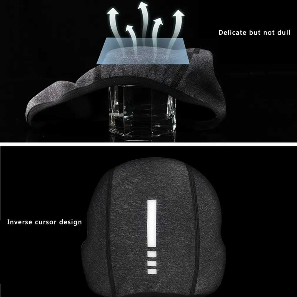 

Winter Ski Cap Windproof Thermal Fleece Cycling Cap Running Skiing Motocycle Head Hat Snow Road Bike Outdoor Headwear