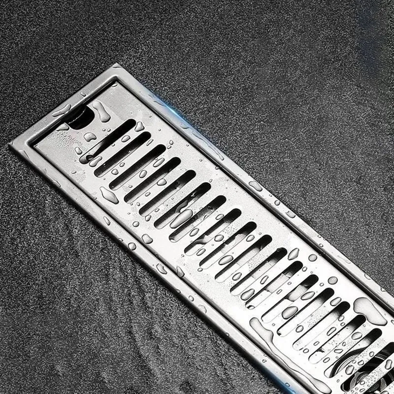 

Rectangular Linear Shower Floor Drain Long Linear Drainage Channel Drain for Hotel Bathroom Kitchen Floor 20cm