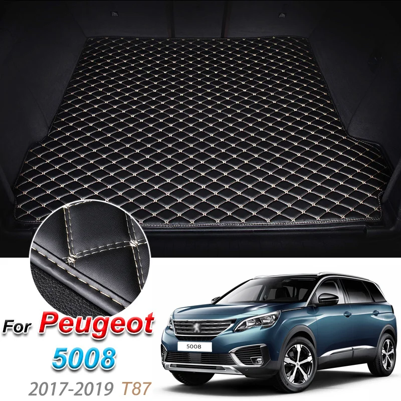 

Кожаная подушка для багажника автомобиля, ковер для Peugeot 5008 2017-2019 T87