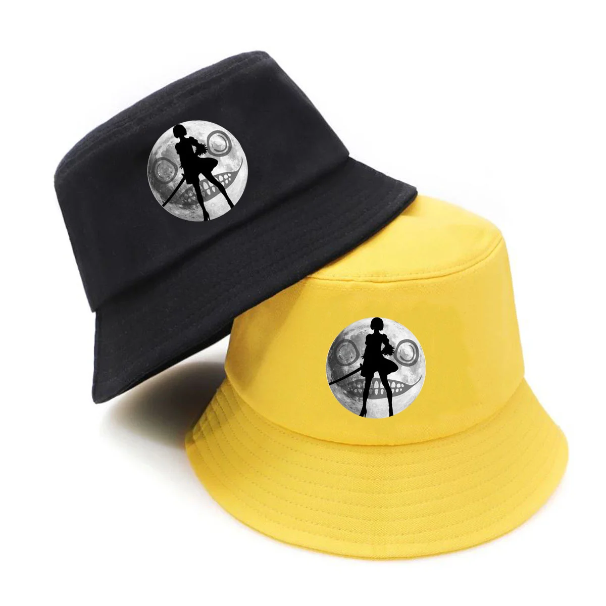 

Anime Game NieRAutomata Cartoon Bucket Hat teenager Outdoor Fisherman Hats unisex Streetwear Chapeau caps