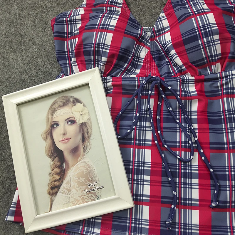 2020 Swimwear Women Swimsuit Plus Size Tankini Set Female Bathing Suit lattice Two-piece Summer Beachwear S-2XL | Спорт и