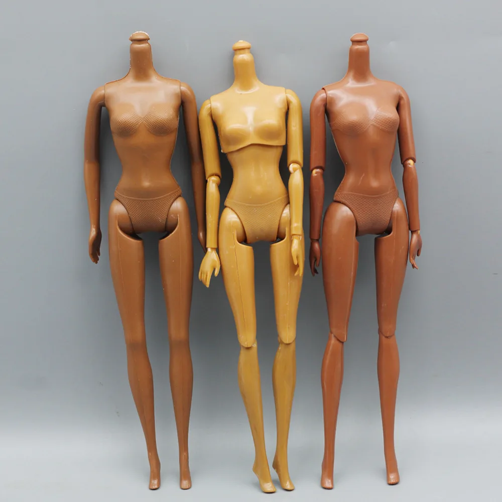 Кукла Женская темно-коричневая 11 суставов Подвижная кукла игрушка в подарок