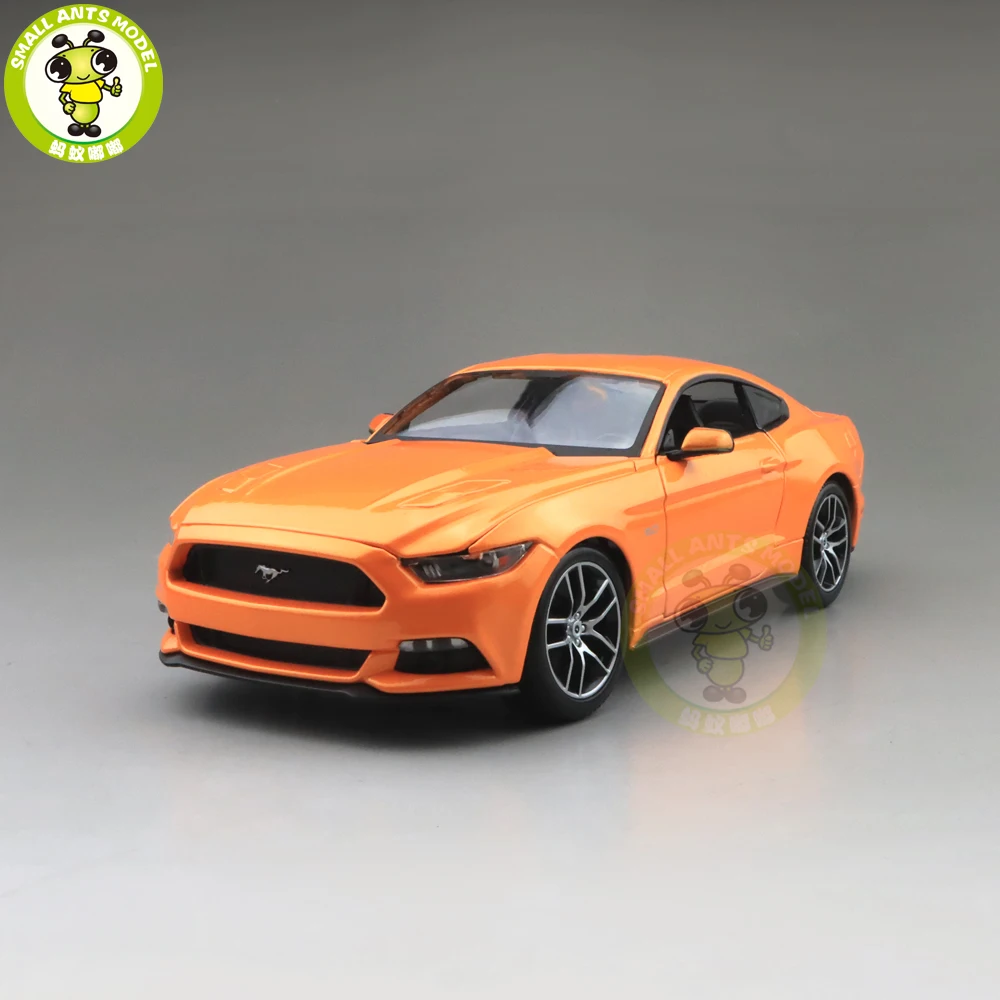 1/18 2015 Ford Mustang GT 5 0 литой автомобиль модель игрушки Дети Подарки Оранжевый|Наземный