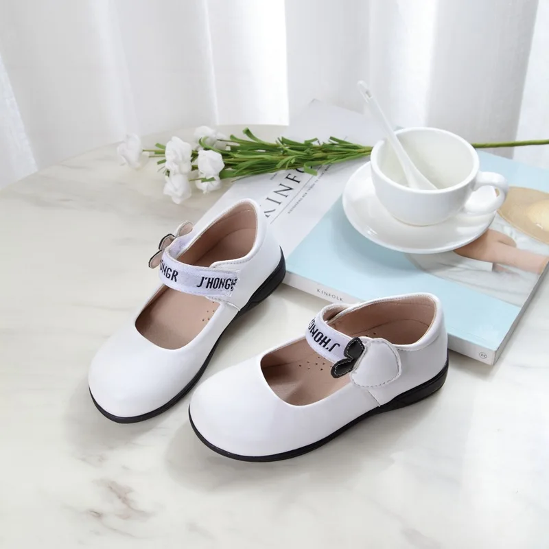 

New Children Shoes Girls Baby Fashion Moccasins Princess School Dress Performance Leasther Shoes Student Toddler Kids Flats 03A