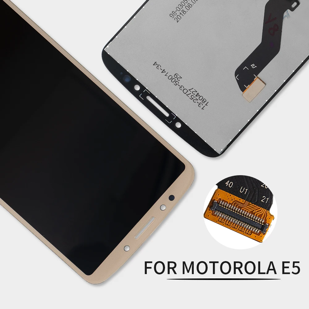 5," для Motorola Moto E5 ЖК-дисплей с сенсорным экраном с рамкой дигитайзер сборка для Moto E5 дисплей XT1944-2 XT1944-4