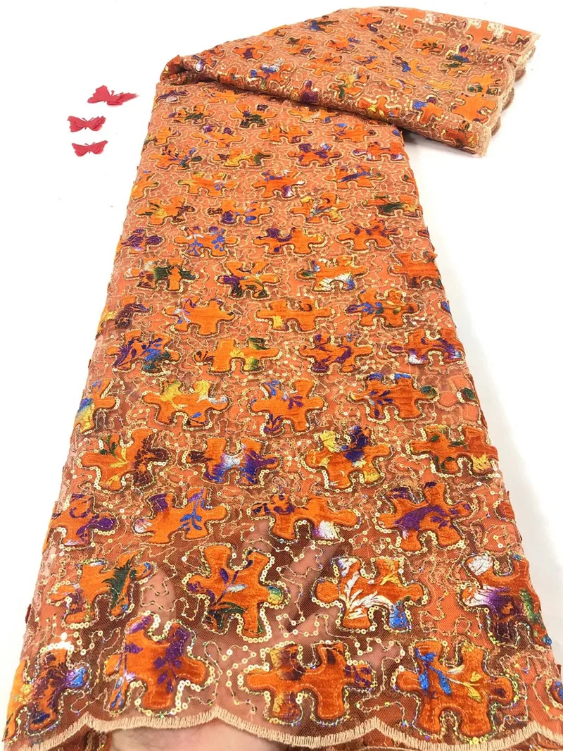 

Специальная сетчатая бархатная кружевная Ткань 5 ярдов Красивая бархатная французская кружевная ткань хорошее качество Сетчатое кружево д...